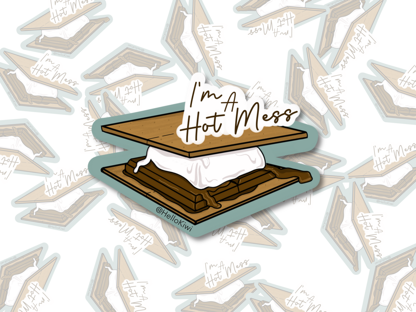 S'Mores Hot Mess Sticker